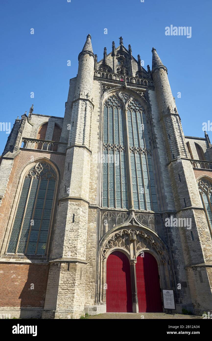 Fachada de la Hooglandse Kerk, Leiden, Benelux, estados del Benelux, Holanda Meridional, Países Bajos Foto de stock