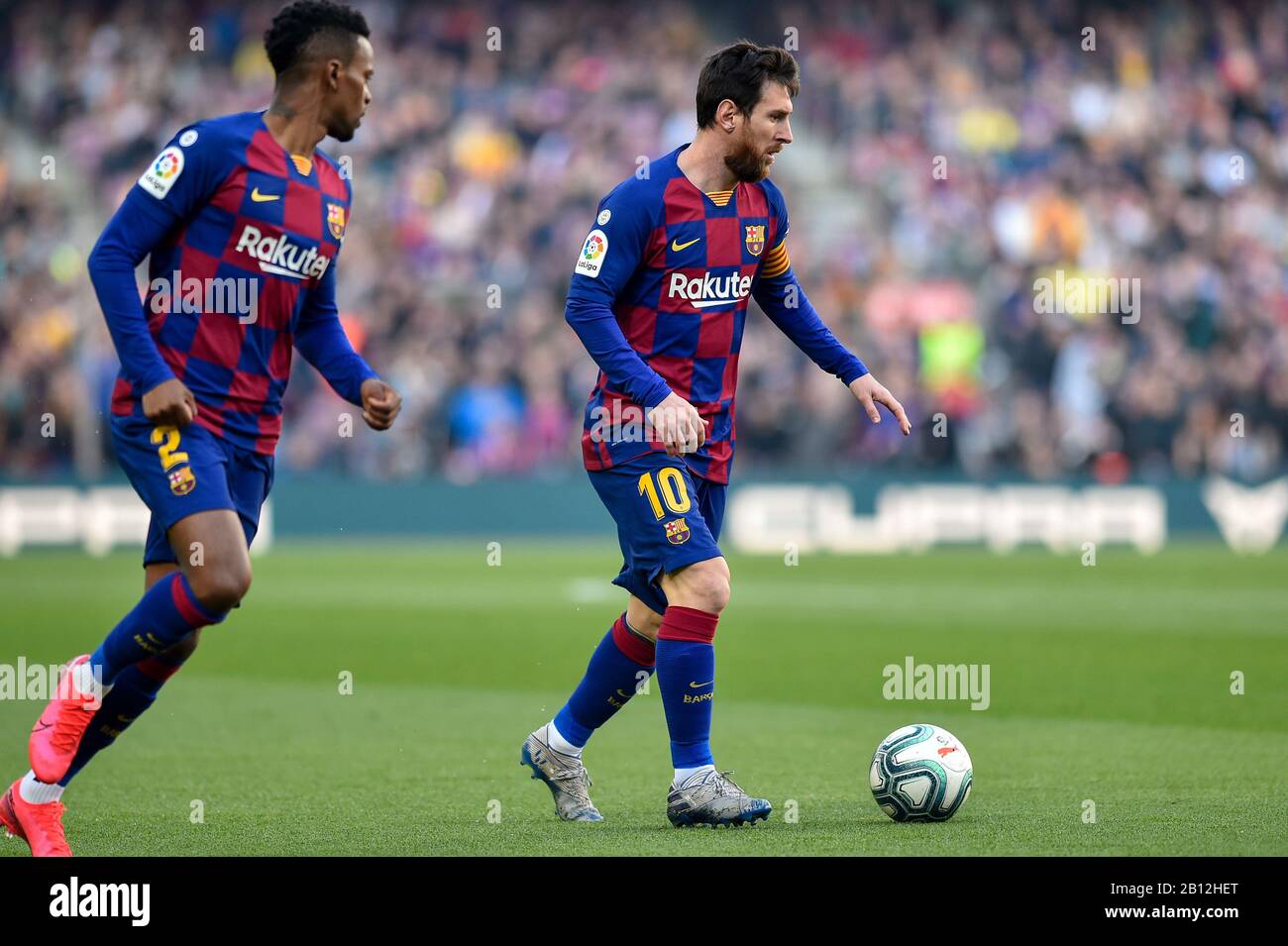 Barcelona, España. 22 de febrero de 2020. Barcelona, ESPAÑA - 22 DE FEBRERO: Leo Messi del FC Barcelona durante el partido de Liga entre el FC Barcelona y SD Eibar en el Camp Nou el 22 de febrero de 2020 en Barcelona, España. Crédito: Dax Images/Alamy Live News Foto de stock