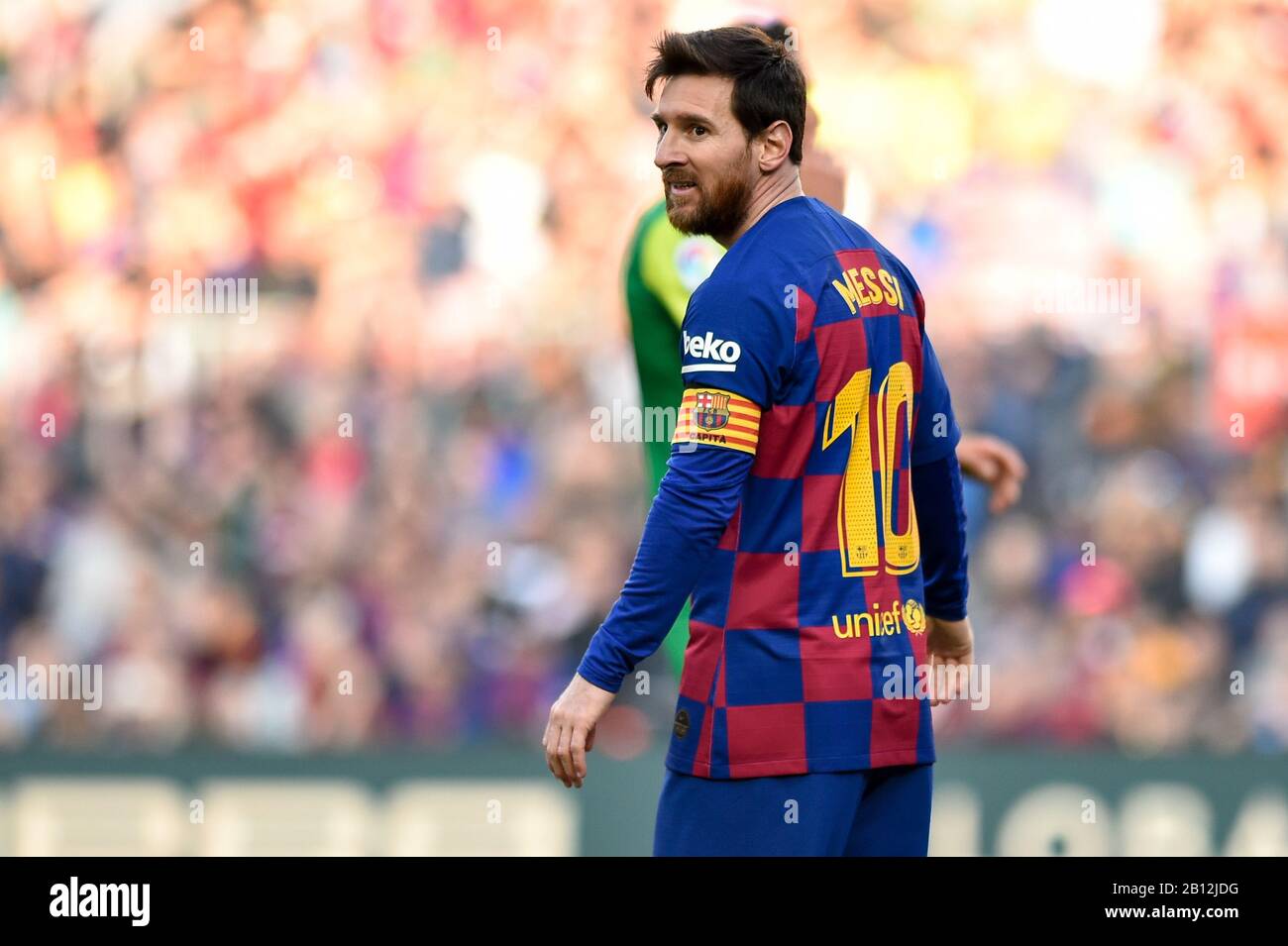 Barcelona, España. 22 de febrero de 2020. Barcelona, ESPAÑA - 22 DE FEBRERO: Leo Messi del FC Barcelona durante el partido de Liga entre el FC Barcelona y SD Eibar en el Camp Nou el 22 de febrero de 2020 en Barcelona, España. Crédito: Dax Images/Alamy Live News Foto de stock