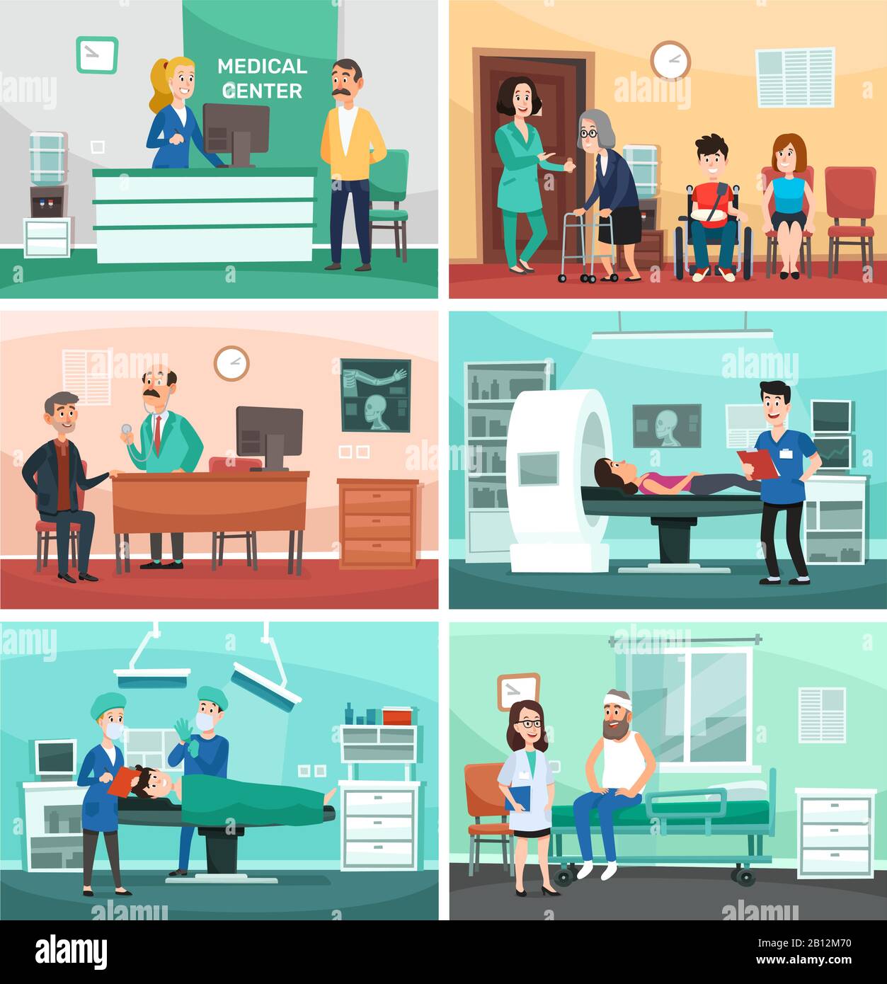 Hospital médico. Atención clínica, enfermera de emergencia con paciente y hospitales médico vector ilustración de dibujos animados Imagen Vector de stock - Alamy Hospital médico. Atención clínica, enfermera de emergencia con paciente y hospitales médico vector ilustración de dibujos animados Imagen Vector de stock - Alamy
