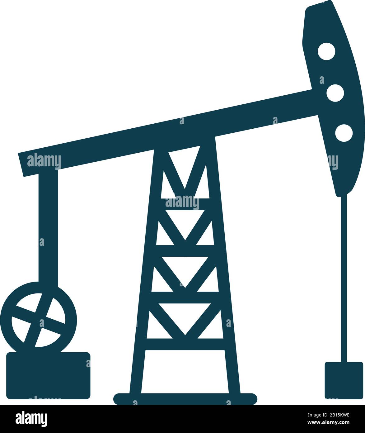 Diseño de icono de estilo de silueta de bomba, industria del petróleo  Tecnología de combustible de energía de gas potencia producción industrial  y tema del petróleo Ilustración vectorial Imagen Vector de stock -