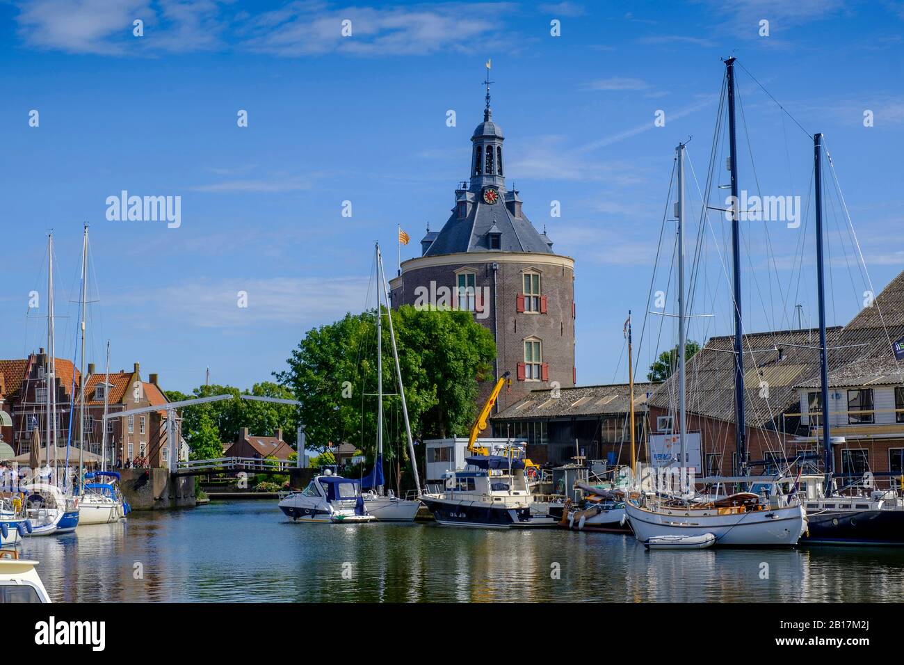 Drommedaris, Enkhuizen, Nordholland, Westfriesland, Holanda, Niederlande, Foto de stock