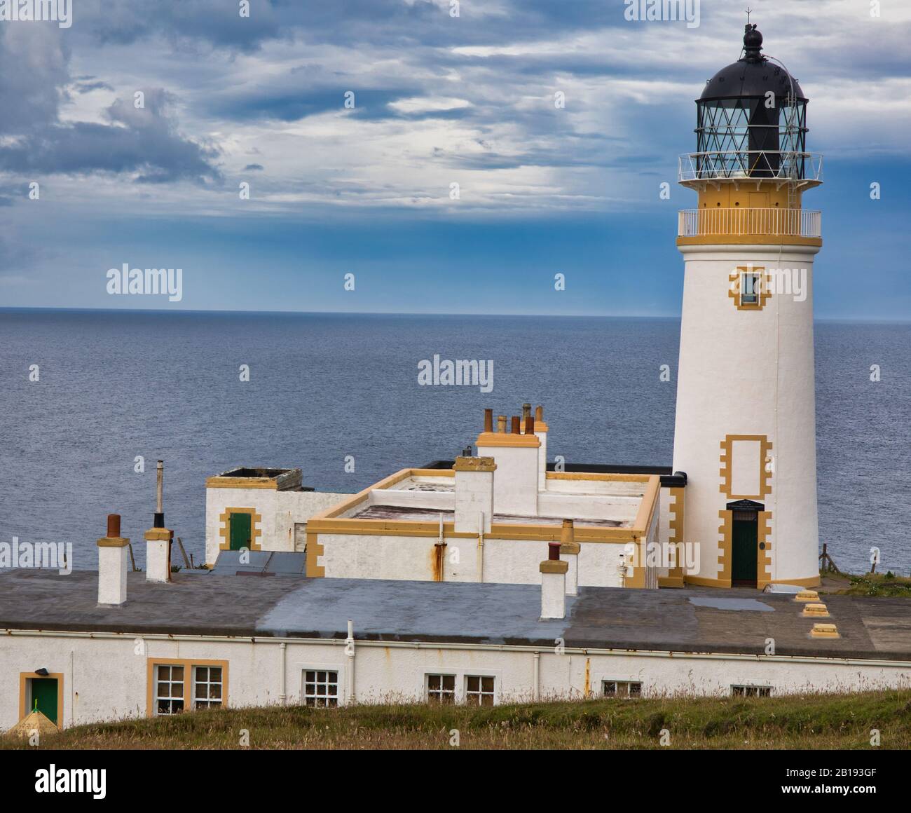 Faro de Tiumpan Head, Tiumpan Head, Portvoller, Isla de Lewis, Hébridas Exteriores, Escocia Foto de stock