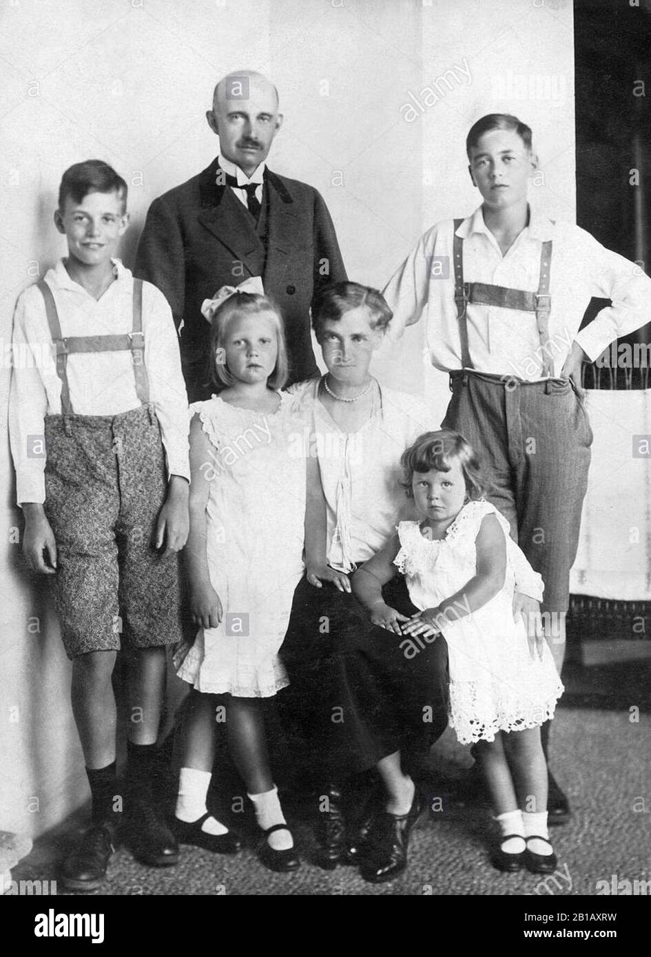 Friedrich Franz IV, Gran Duque de Mecklemburgo-Schwerin con su familia. Foto de stock