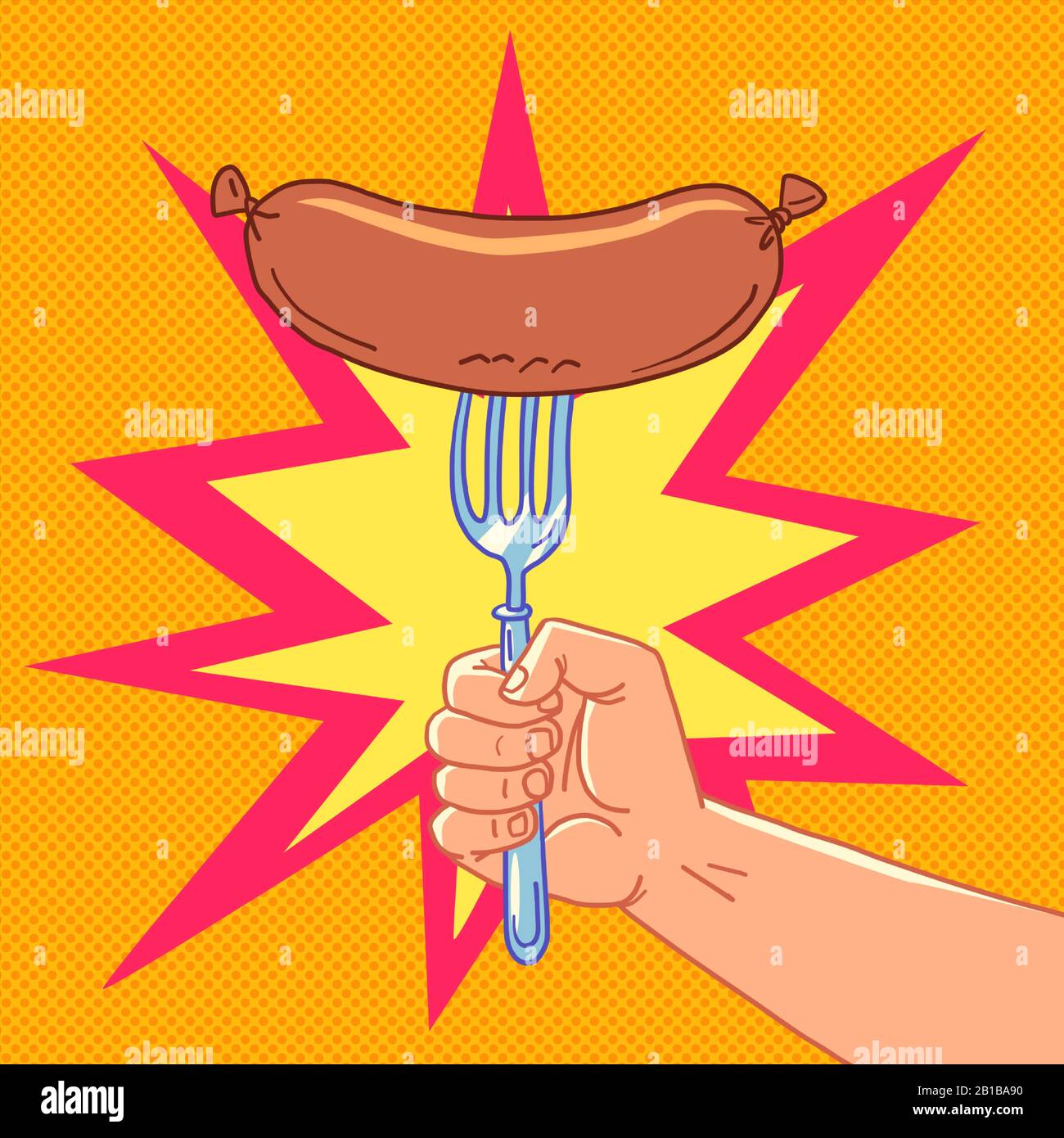 Wiener sausage Imágenes vectoriales de stock Alamy