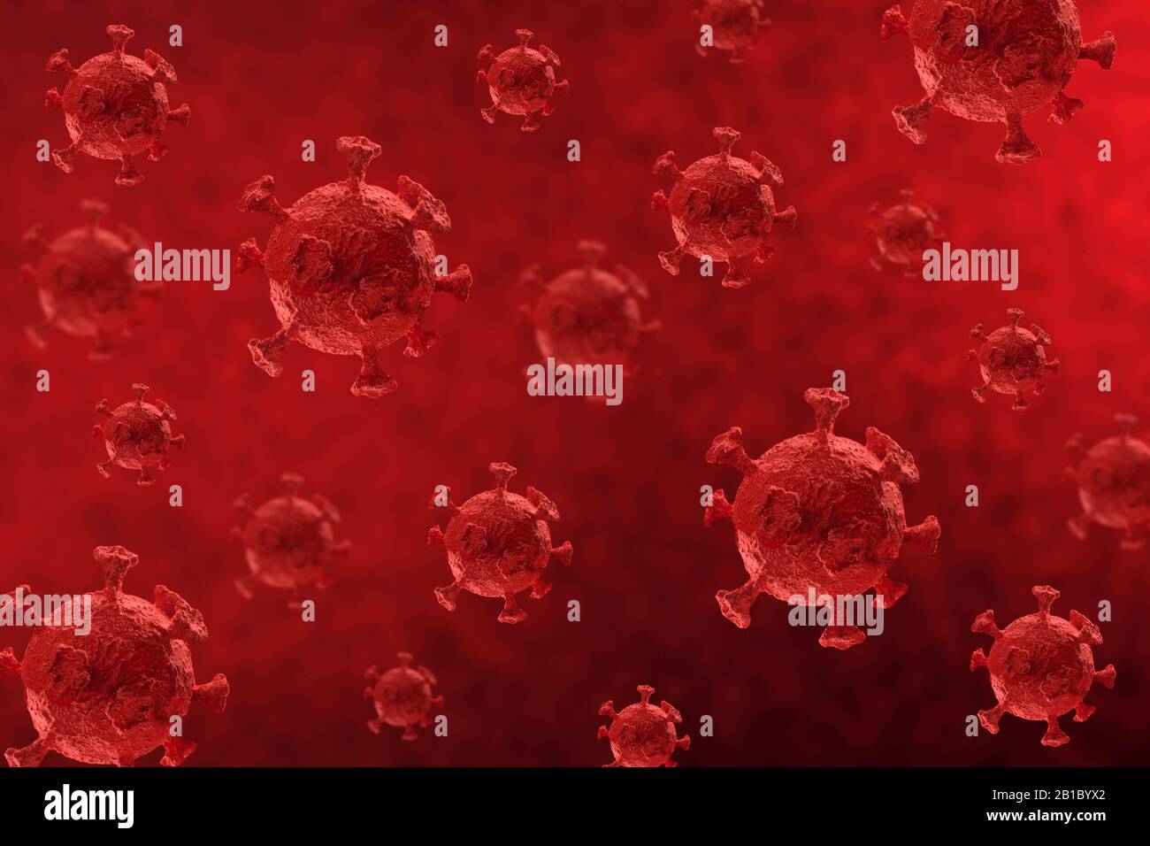 Concepto de coronavirus. Virus epidémico. Concepto de ciencias médicas biológicas. Antecedentes médicos. Foto de stock