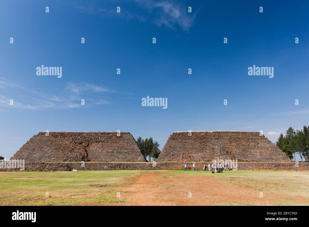 Sitio arqueológico de Ihuatzio, estado de Michoacán, México, Centroamérica Foto de stock