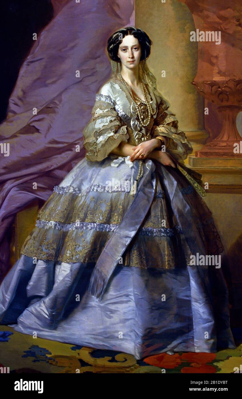 Maria Alexandrovna (nacida la princesa Marie de Hesse y por el Rin) 1824 –1880 Emperatriz de Rusia como la ( primera esposa del emperador Alejandro II.) 1866 por Ivan Makarov Rusia, Rusia, Federación, Foto de stock