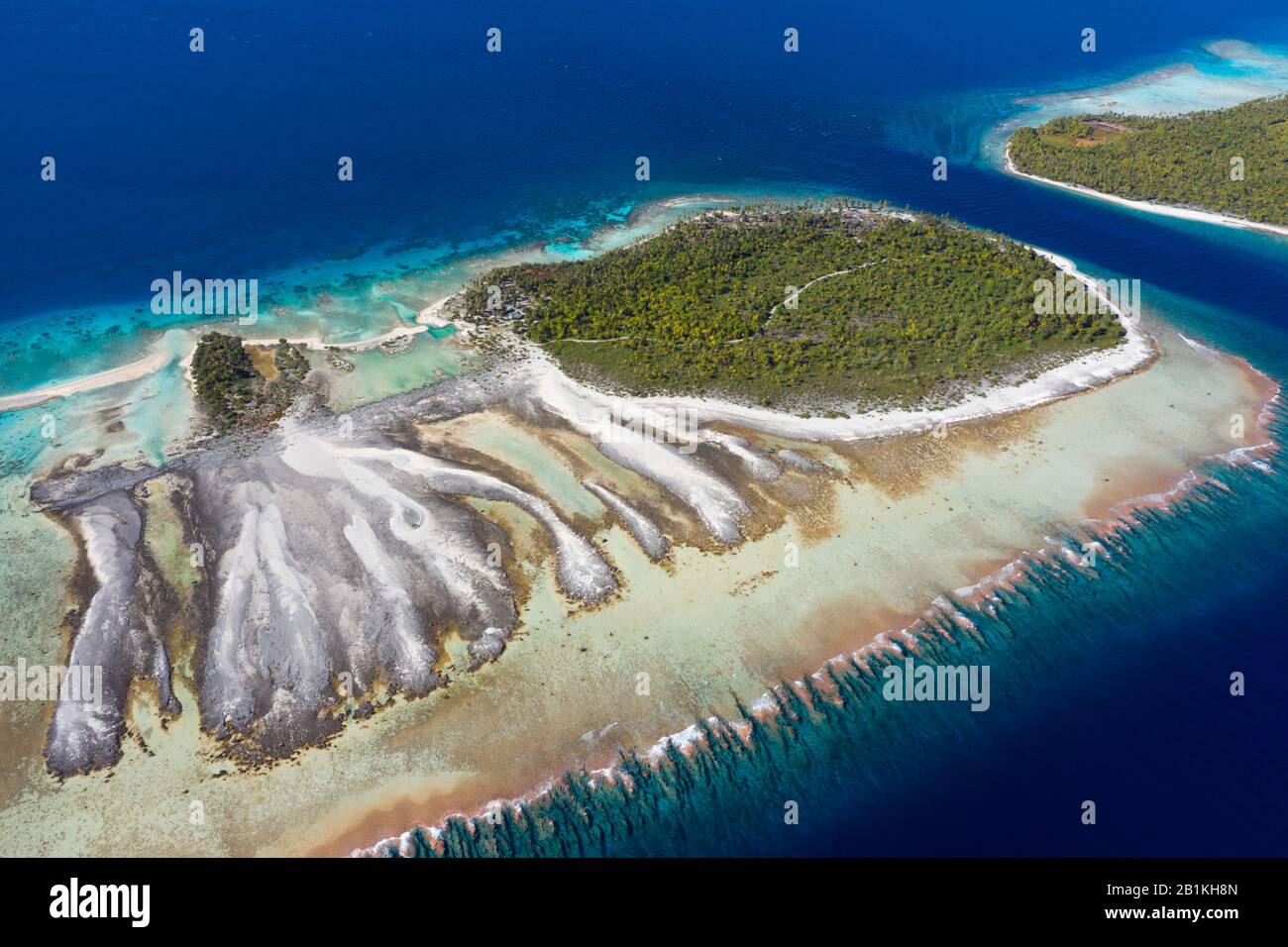 Impresiones Del Atolón Apataki, Tuamotu Archipel, Polinesia Francesa Foto de stock