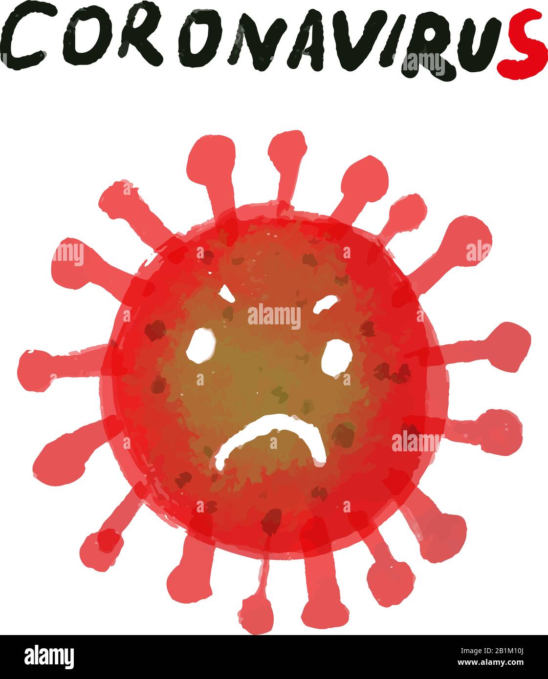 Brote de coronavirus contagioso. Coronavirus en China. Infección coronavirus 2019-nCoV Foto de stock