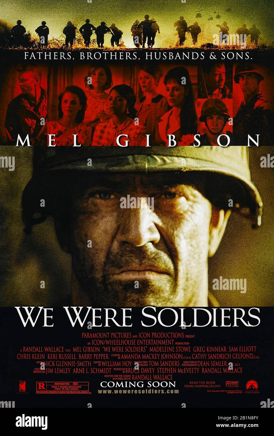Éramos Soldados (2002) dirigidos por Randall Wallace y protagonizados por Mel Gibson, Madeleine Éramos Soldados (2002) dirigidos por Randall Wallace y protagonizados por Mel Gibson, Madeleine