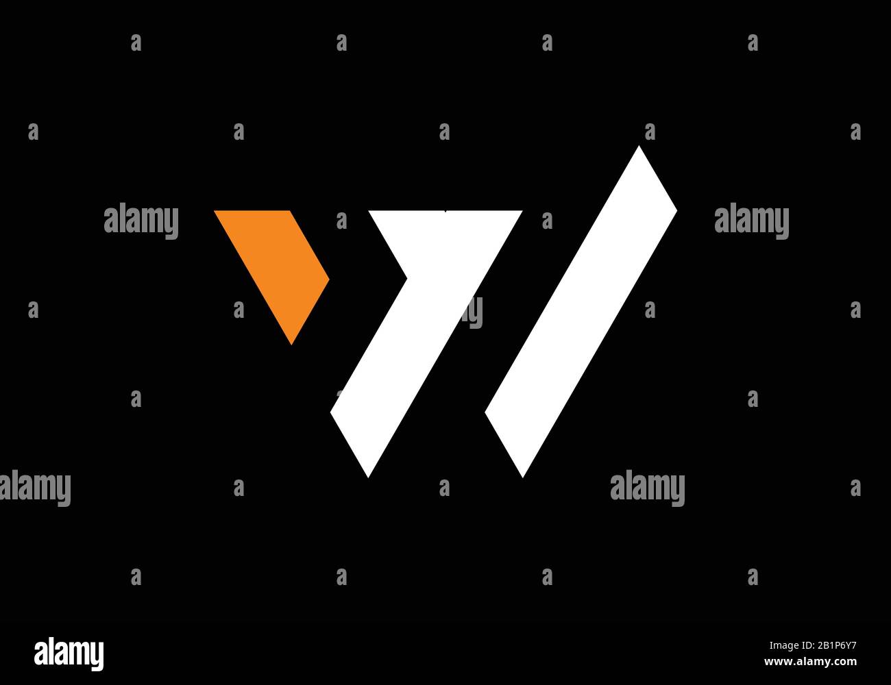 Diseño minimalista del logotipo de la letra W, Creative Modern Letters icono vectorial