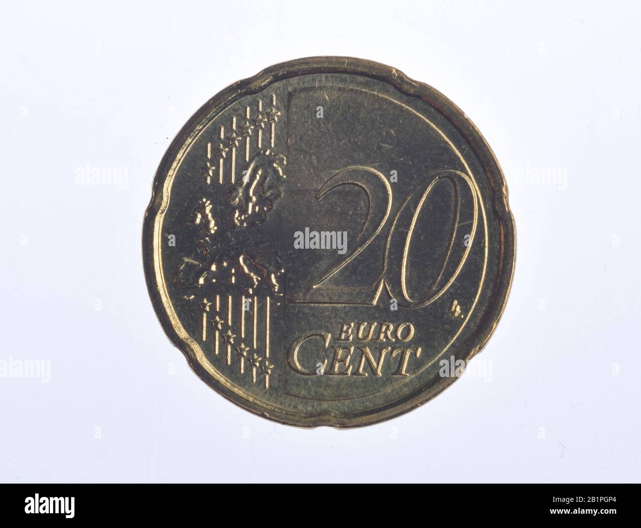 Geldmünze, 20 Centavos Foto de stock