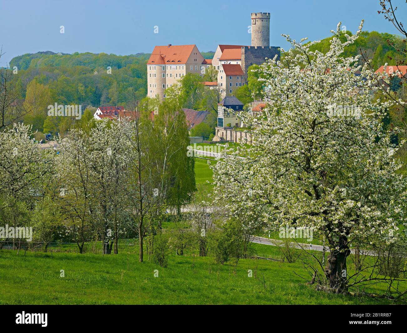 Castillo De Gnandstein, Condado De Leipzig, Sajonia, Alemania, Foto de stock