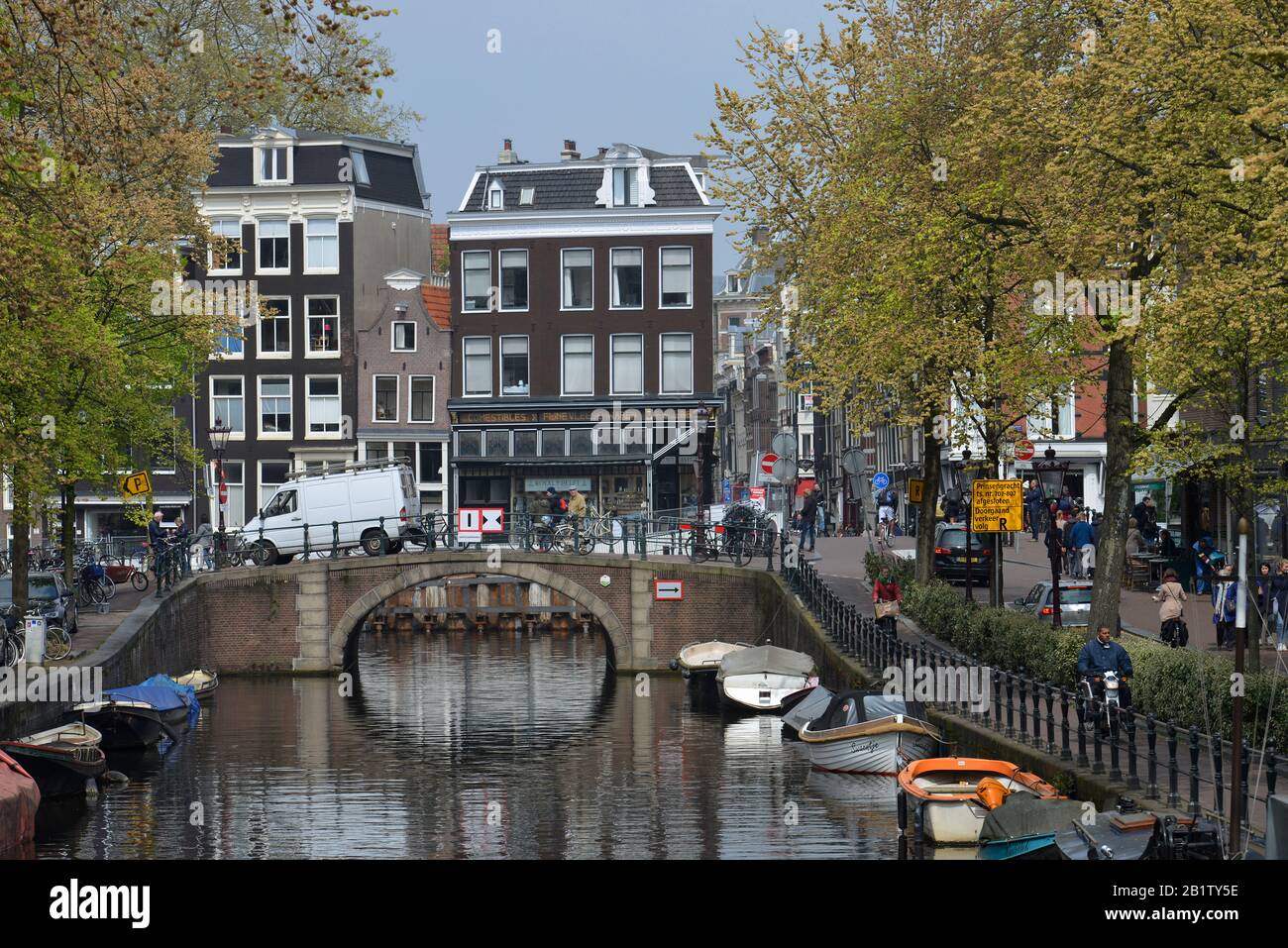 Spiegelgracht, Ámsterdam, Niederrande Foto de stock