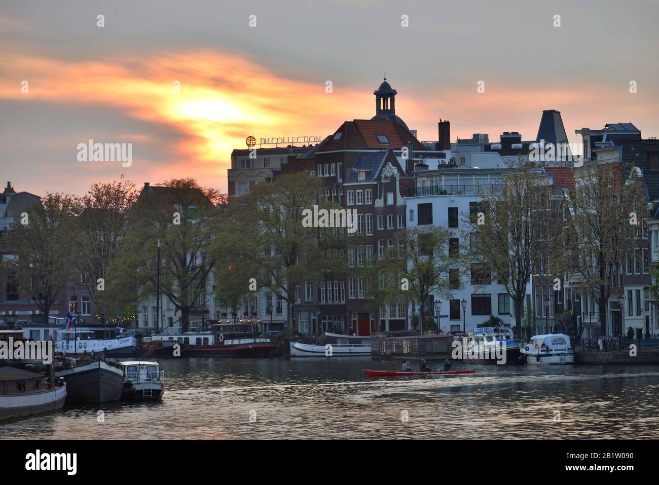 El Altstadt, Amstel, Amsterdam, Niederlande Foto de stock