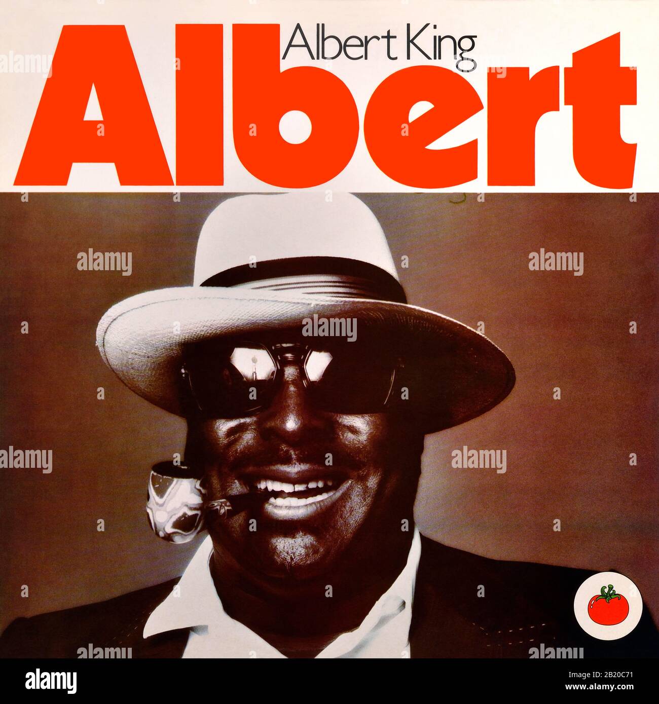 Albert King - portada original del álbum de vinilo - Albert - 1976 Foto de stock