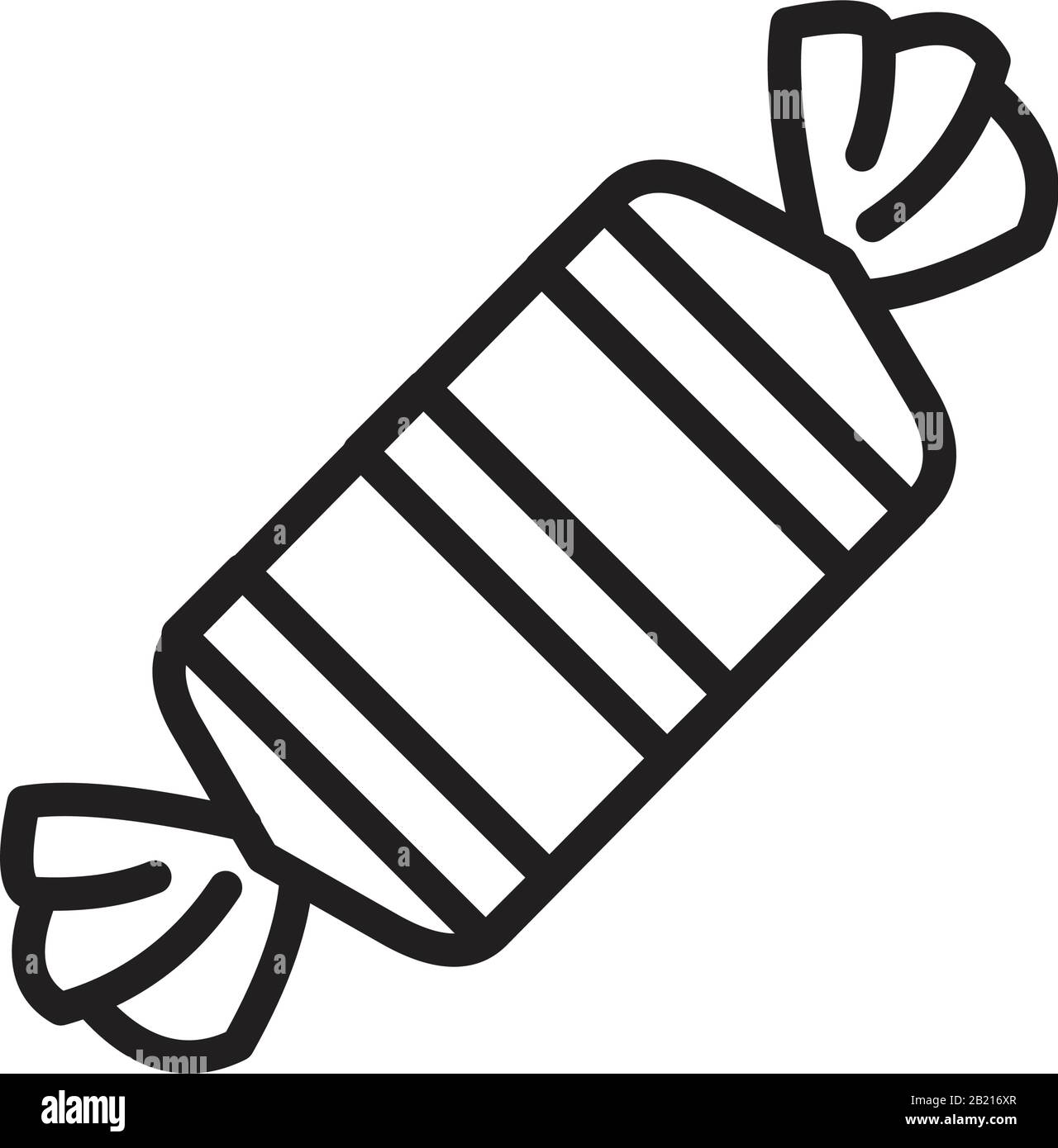 Plantilla De Icono de toffee en color negro editable. Símbolo De Icono de toffee Ilustración de