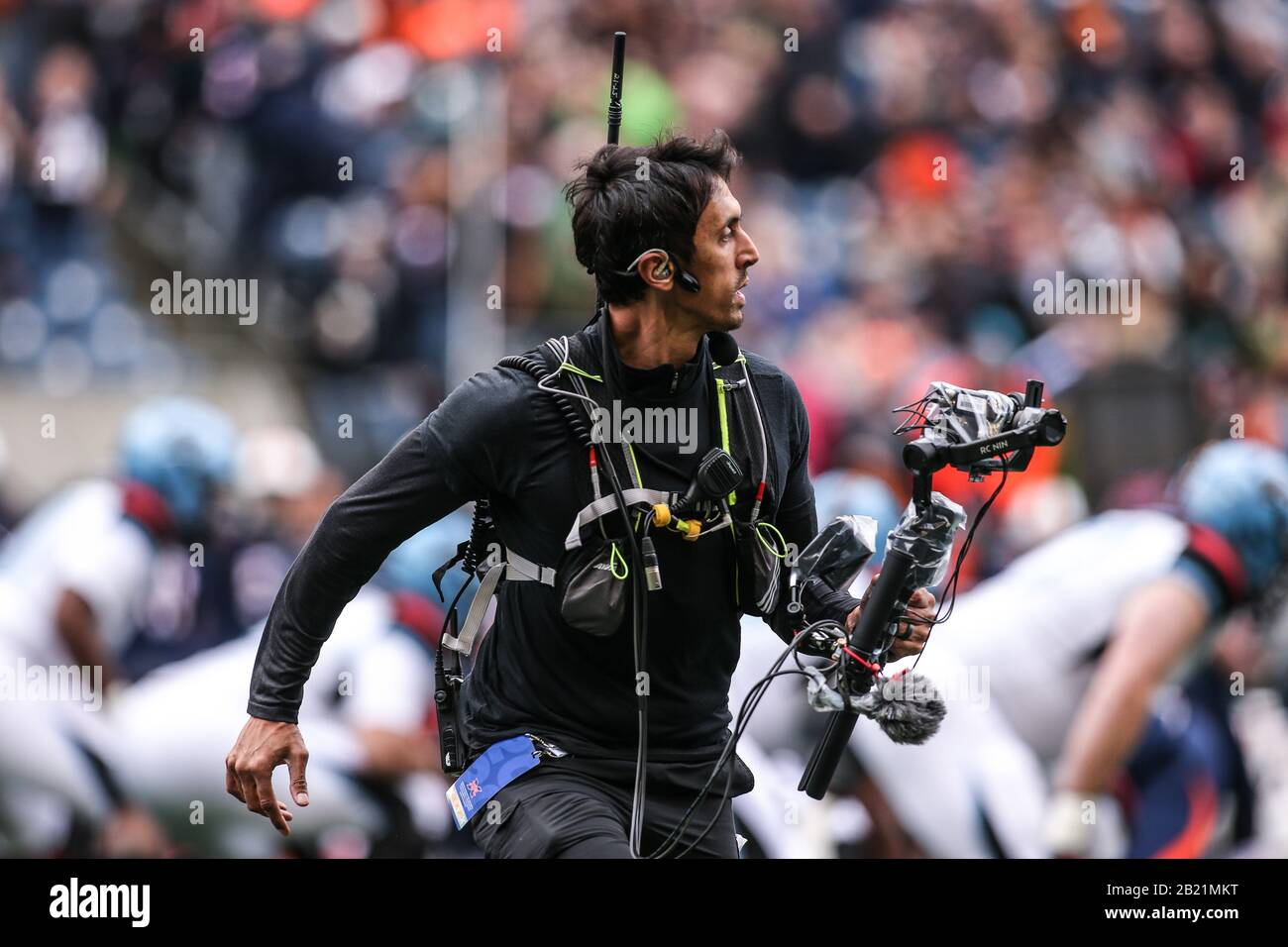Durante el primer cuarto de un partido de fútbol XFL, el sábado 22 de febrero de 2020, en Seattle, Washington, EE.UU. (Foto de IOS/Espa-Images) Foto de stock