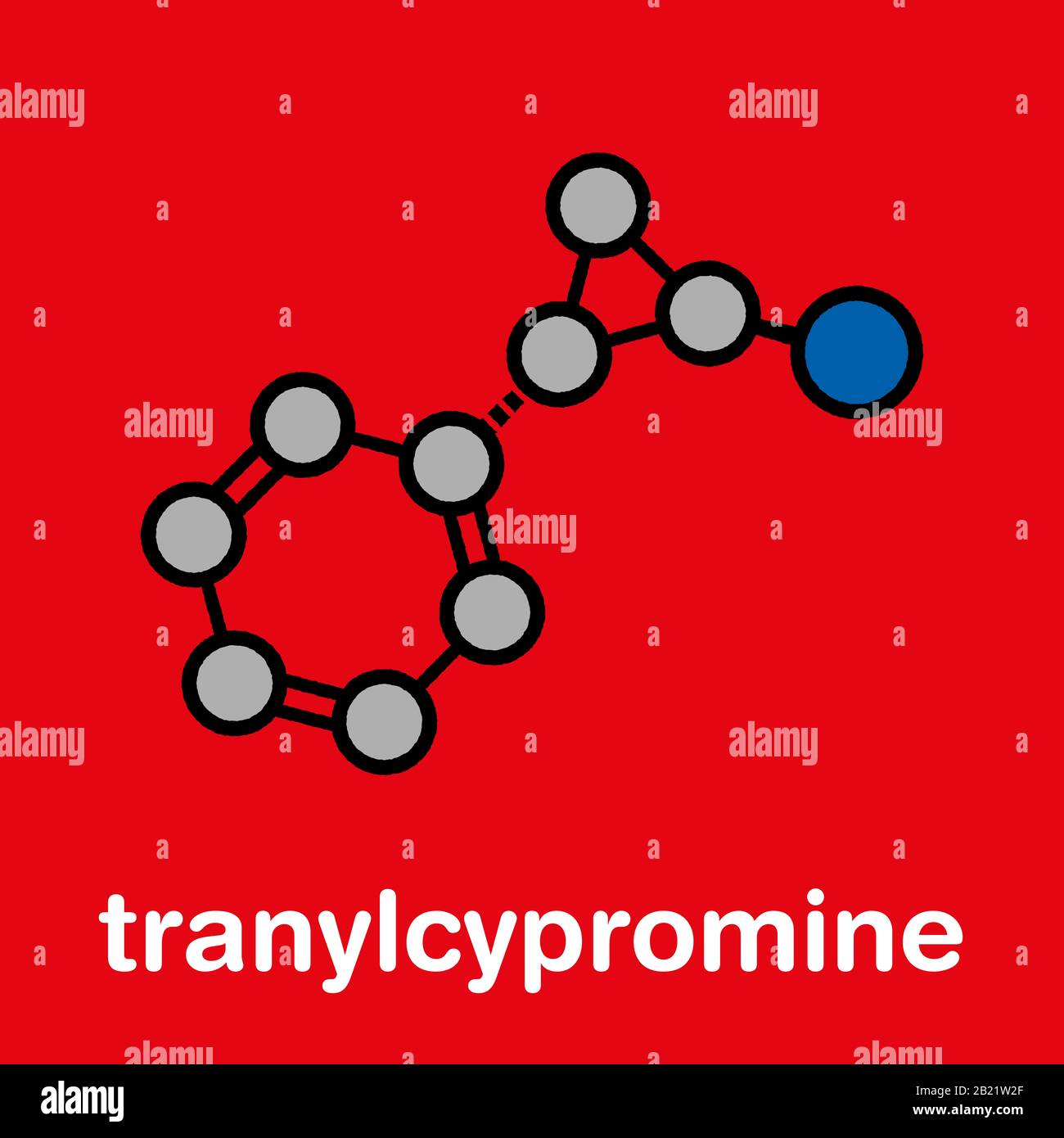 Molécula De Fármaco Antidepresivo Tranilcipromina Ilustración Fotografía De Stock Alamy