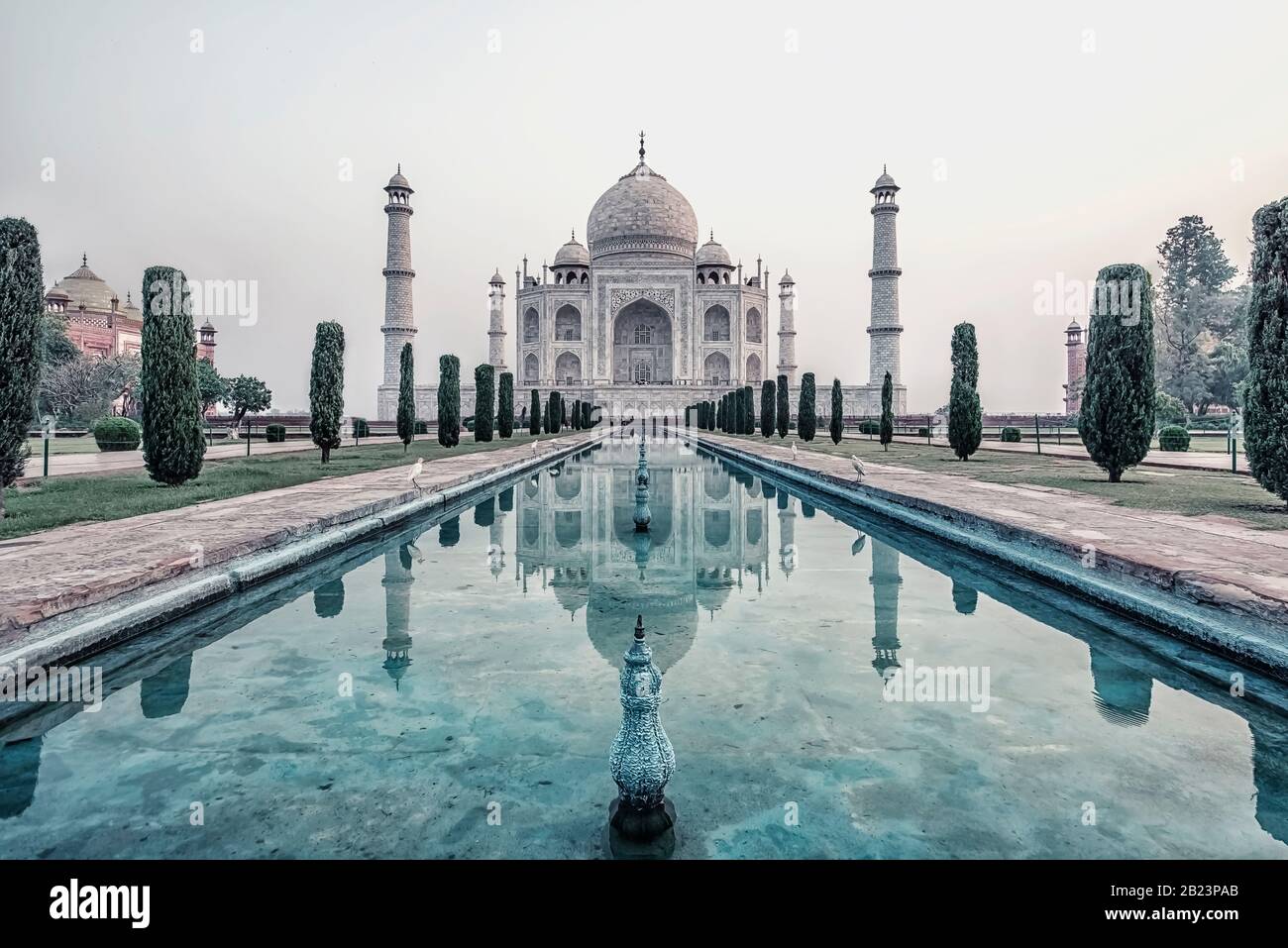 Taj Mahal por la mañana, Agra, India Foto de stock