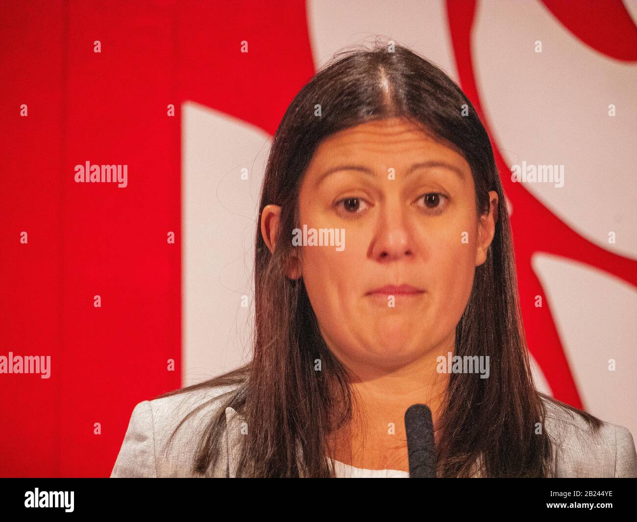 Lisa Nandy, MP de Wigan, contendiente por líder del Partido Laborista Foto de stock