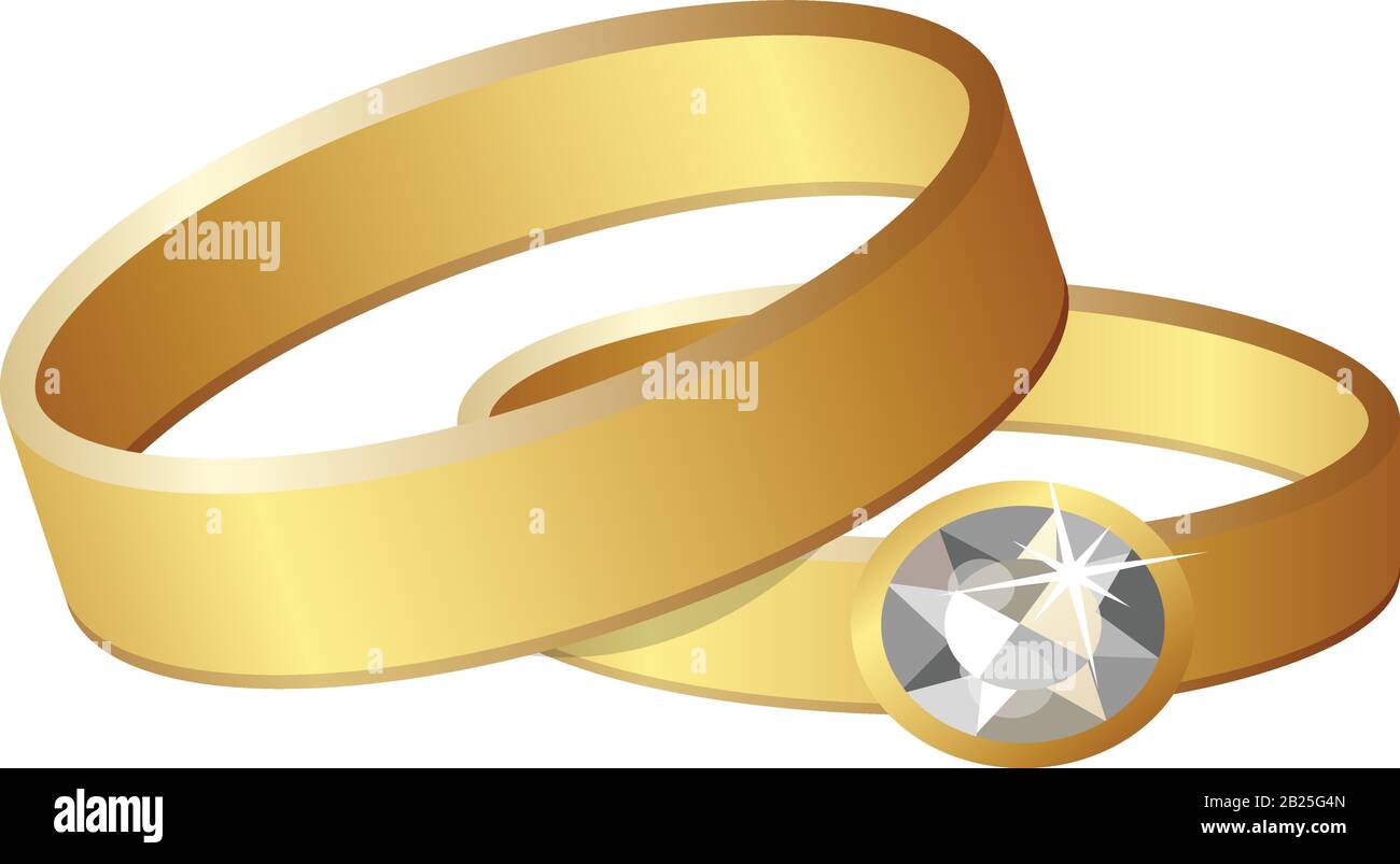 Icono de anillos de boda. Dibujos animados de anillos de boda icono  vectorial para diseño web aislado sobre fondo blanco Imagen Vector de stock  - Alamy