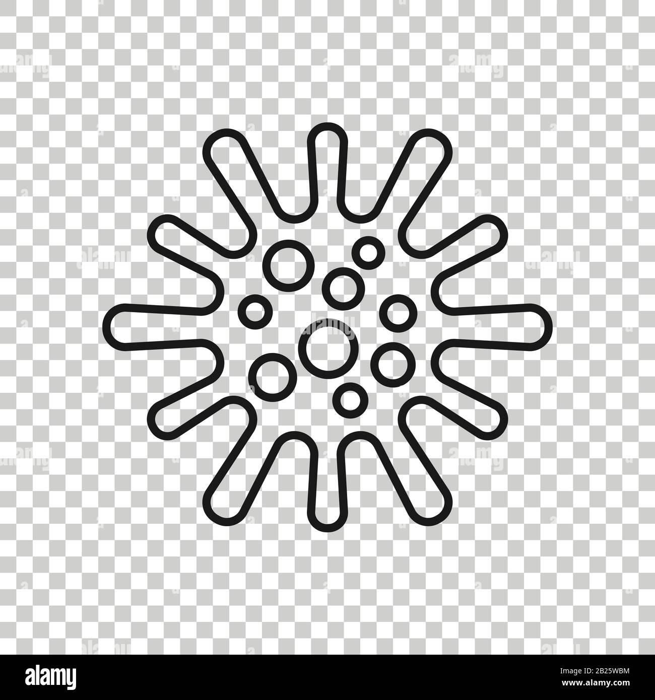 Enfermedad Bacterias Icono De Estilo Plano Alergia Ilustraci N Vectorial Sobre Fondo Blanco