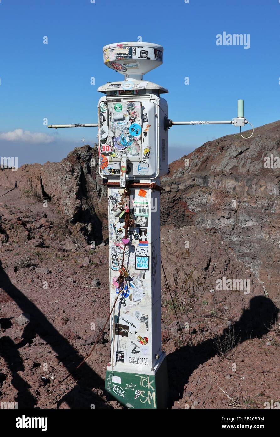 Escursione al Parco Nazionale del Vesuvio Foto de stock