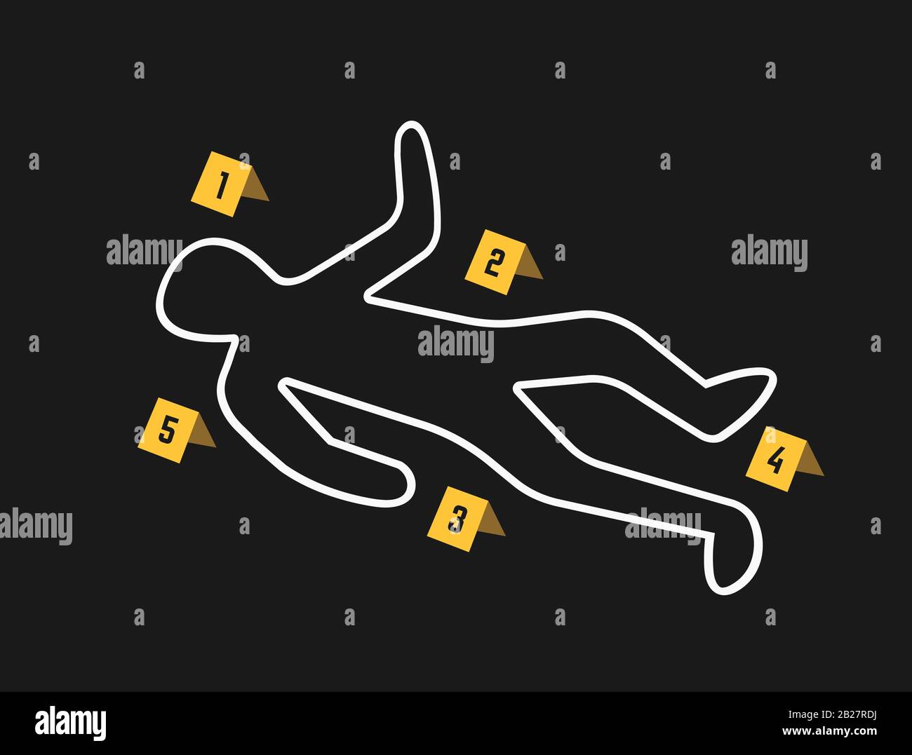 Huellas dactilares personas muertas Imágenes vectoriales de stock Alamy