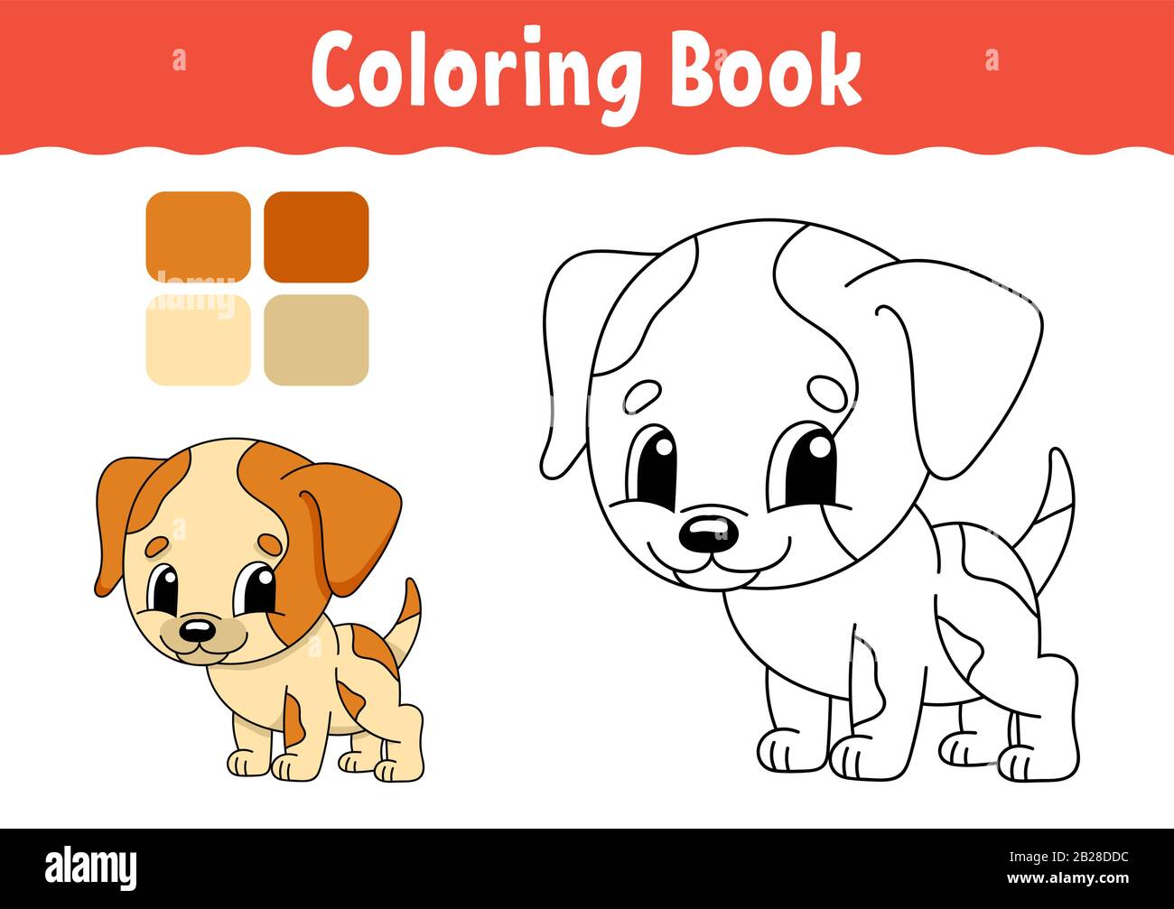 Silueta de perro para colorear fotografías e de alta - Alamy