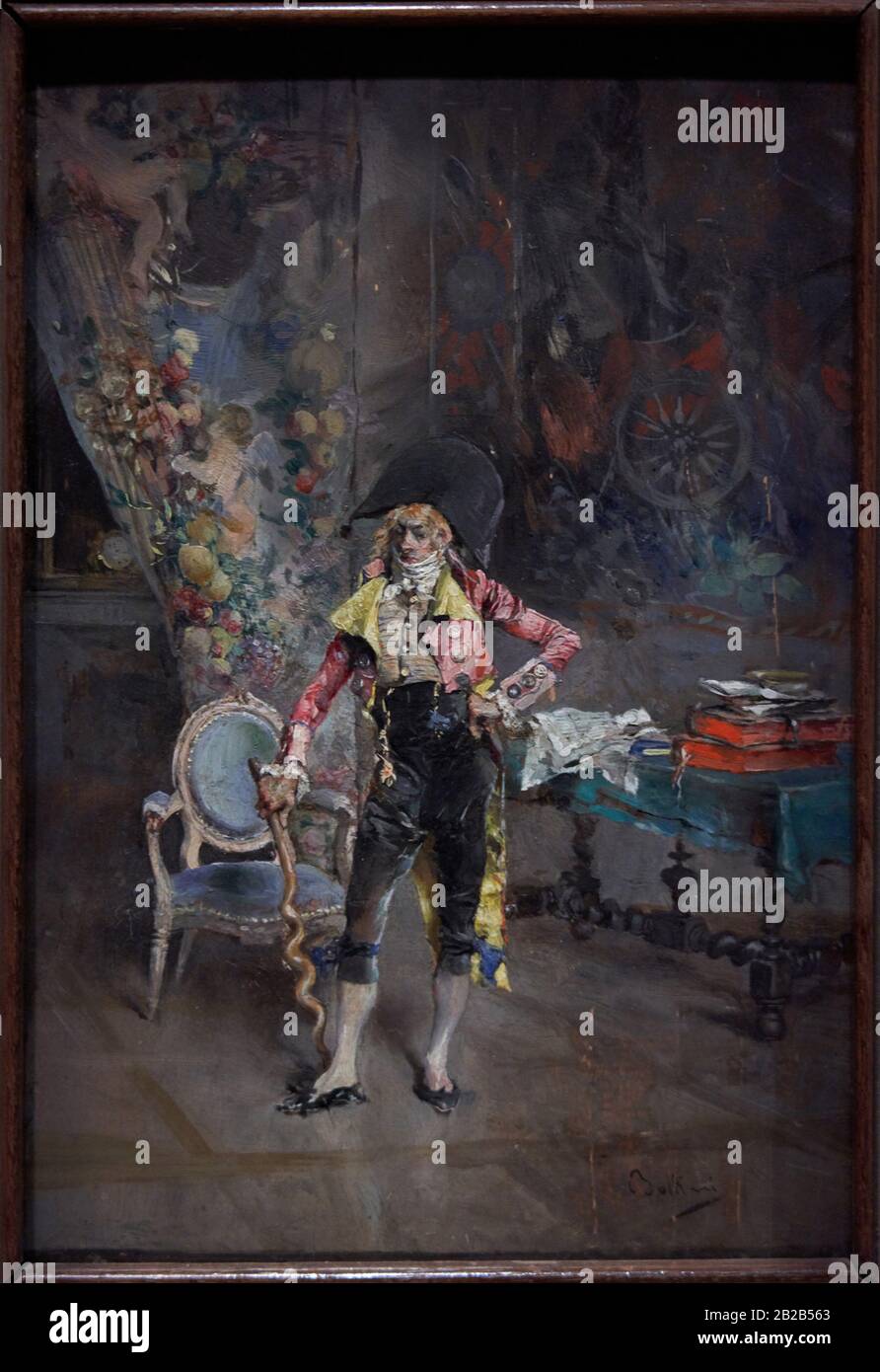 '''El hombre elegante'', c. 1874, Giovanni Boldini (1842-1931) Foto de stock
