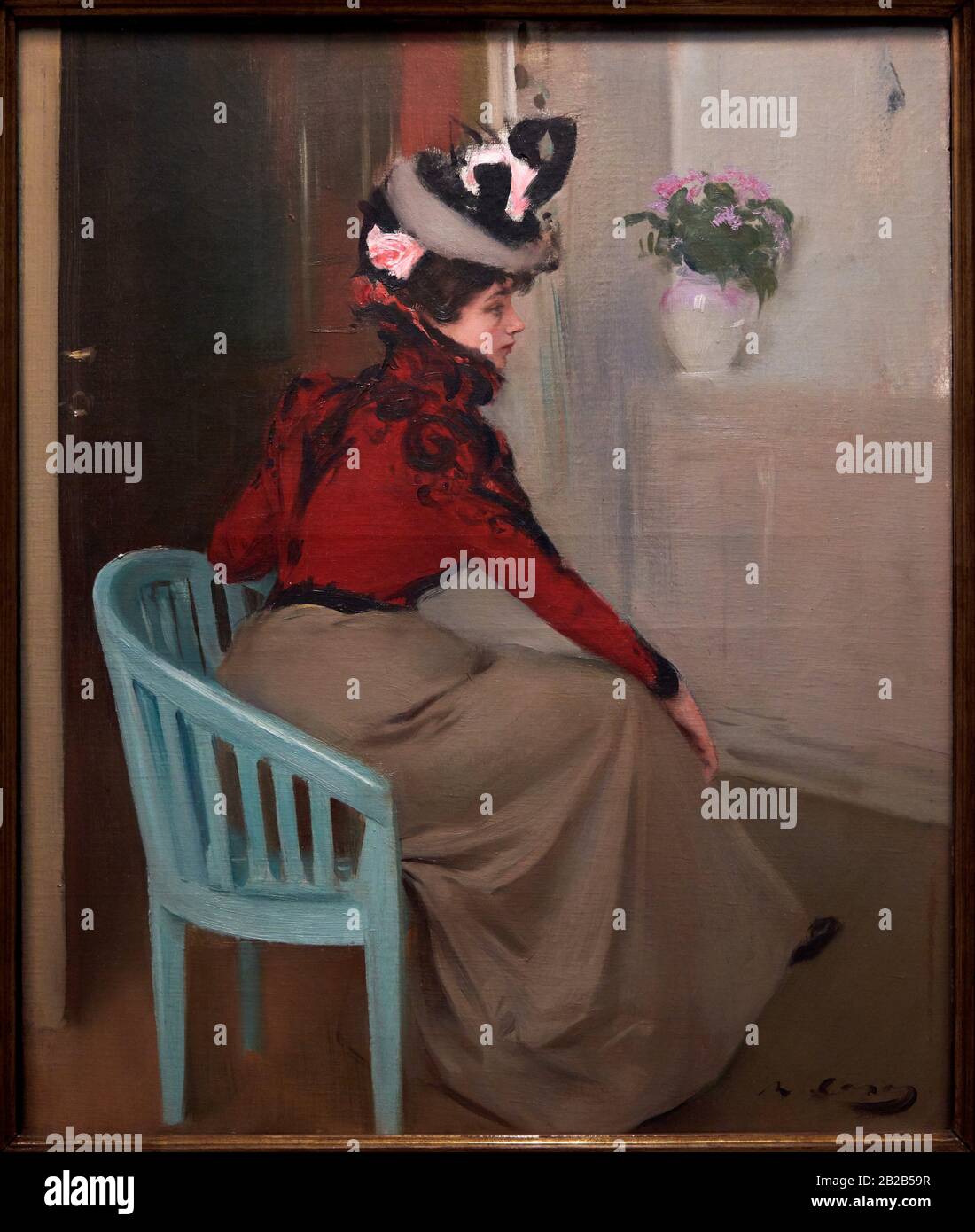 '''la mujer parisina'', c. 1900, Ramón Casas (1866-1932) Foto de stock