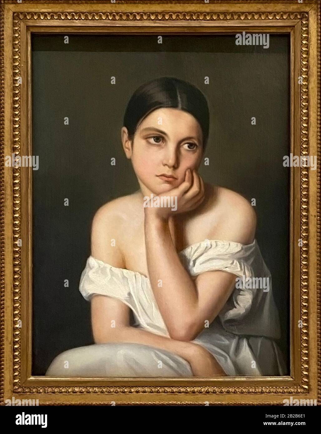 “Mujer Joven (Melancholia)'', C.a. 1833-1835, Théodore Chassériau (1819-1856) Foto de stock