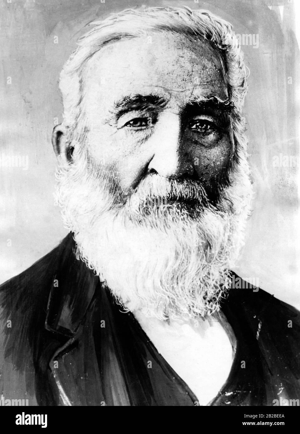 Samuel Edison, padre de Thomas Alva Edison (cuadro sin fecha). Foto de stock