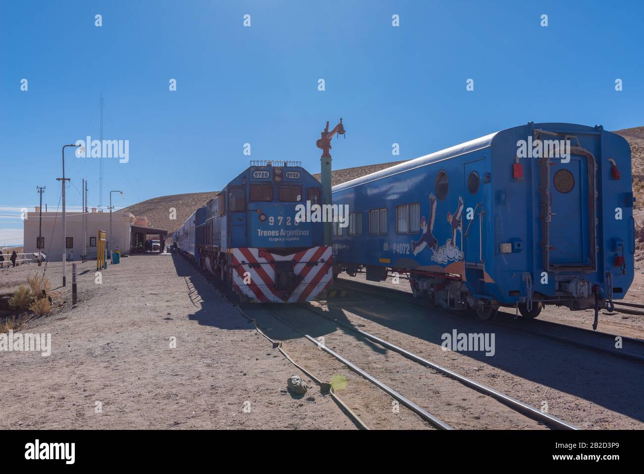 San Antonio de los Cobres, 3775m ALS, punto de partida del 'Tren a las Nubes', Provincia de Salta, Andes, NW Argentina, América Latina Foto de stock