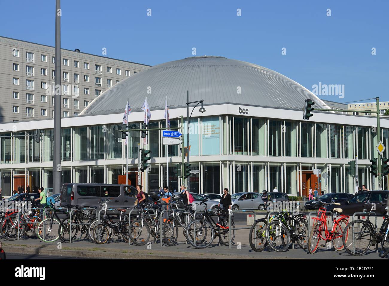 El Centro de Congresos de Berlín cco, Alexanderstrasse, Alexanderplatz, Mitte, Berlin, Deutschland Foto de stock