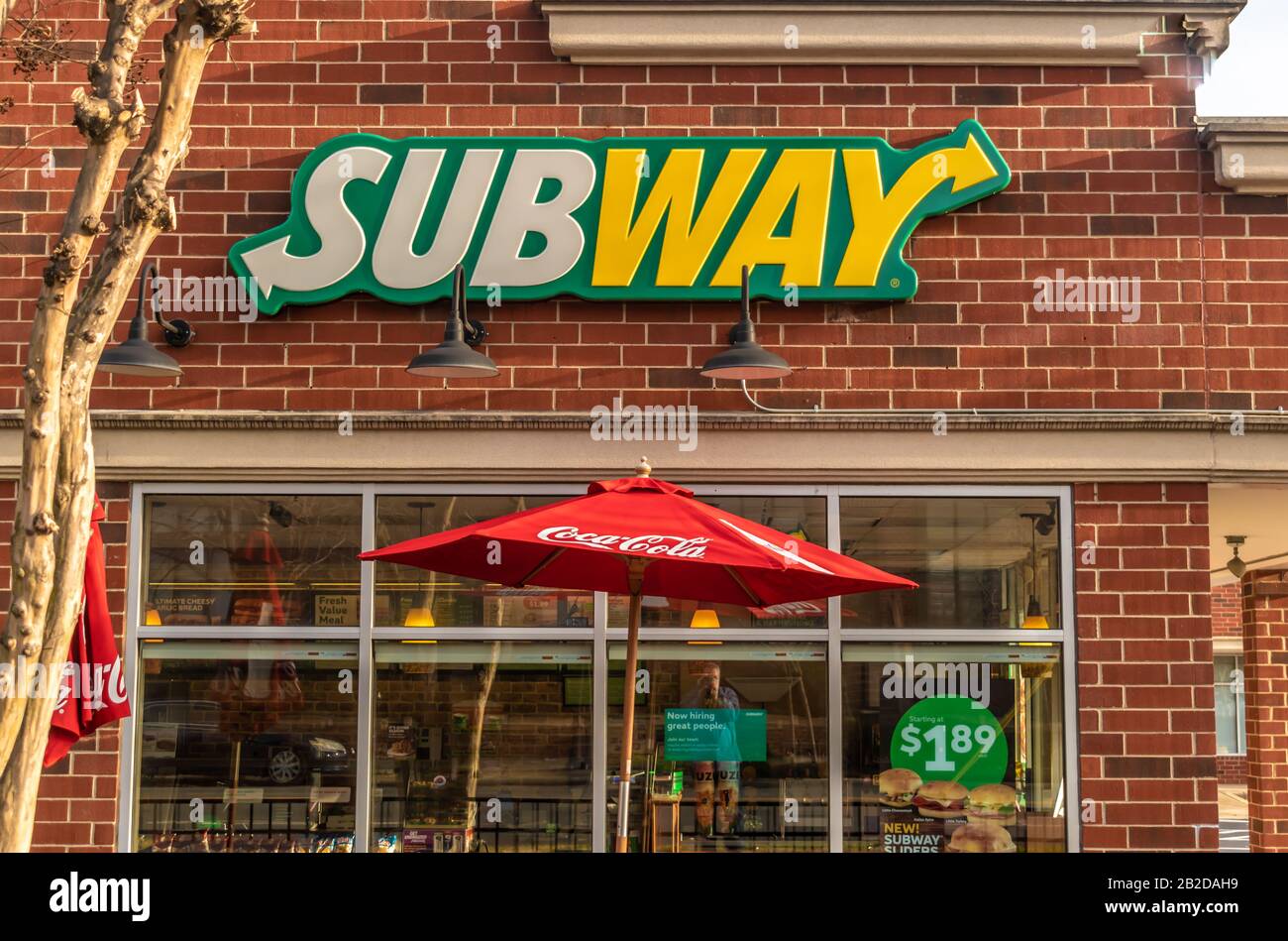 Charlotte, NC/USA 25 de diciembre de 2019 Tiro horizontal medio de