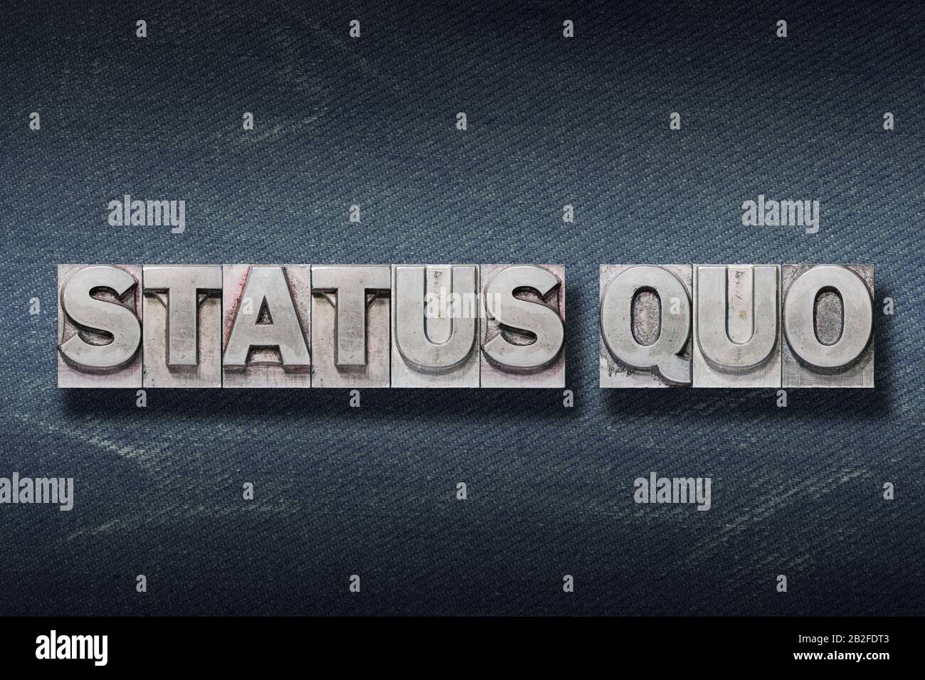 Status quo antiguo latín que significa «condición actual» hecho de