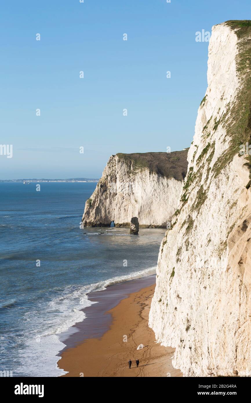 Swyre Head y Bat's Head, Dorset, Inglaterra, Reino Unido Foto de stock