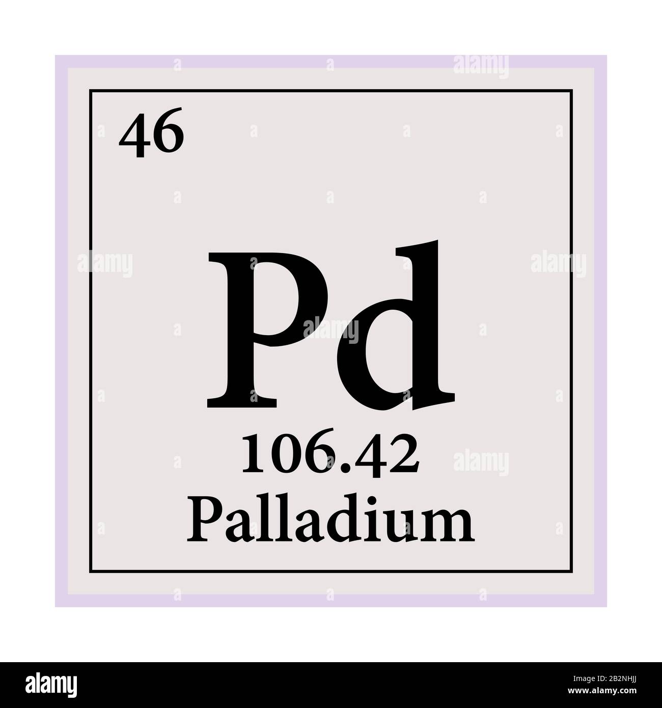 Paladio tabla periodica Imágenes vectoriales de stock Alamy