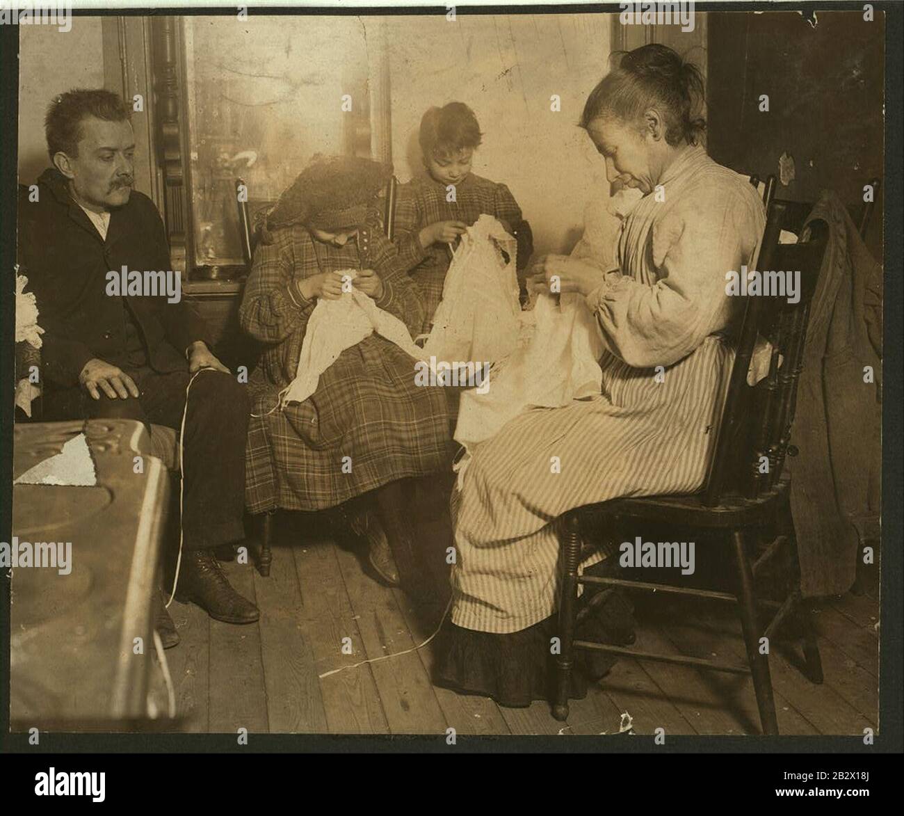 Los trabajadores de la industria del vestido. Upper East Side, N.Y.C. Foto de stock