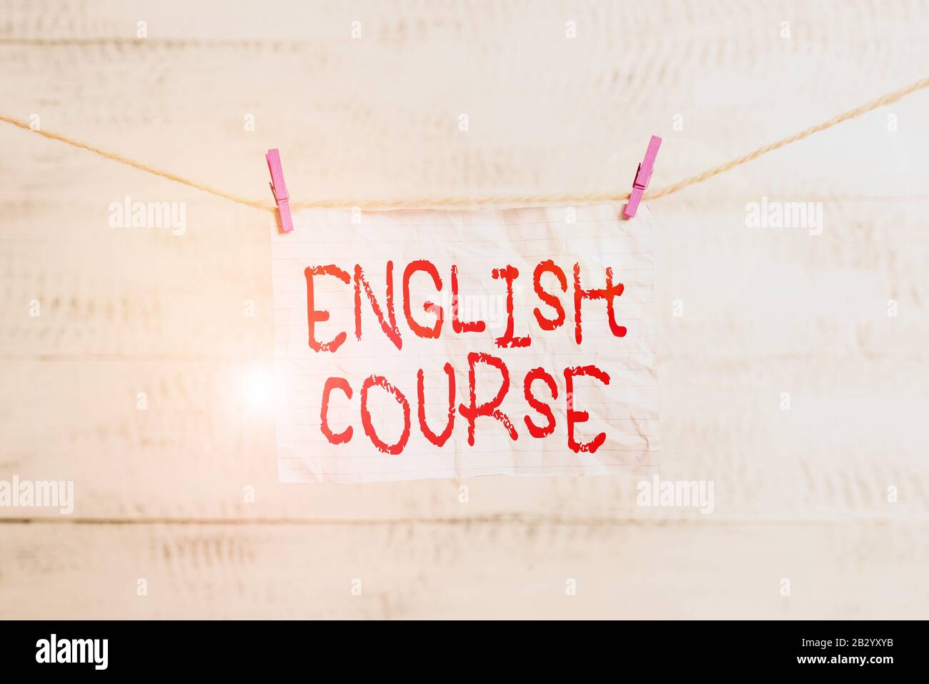 Curso de inglés de escritura a mano. Los cursos de fotografía