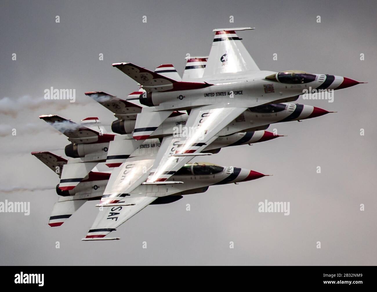 Thunderbirds de la Fuerza Aérea de los Estados Unidos Foto de stock