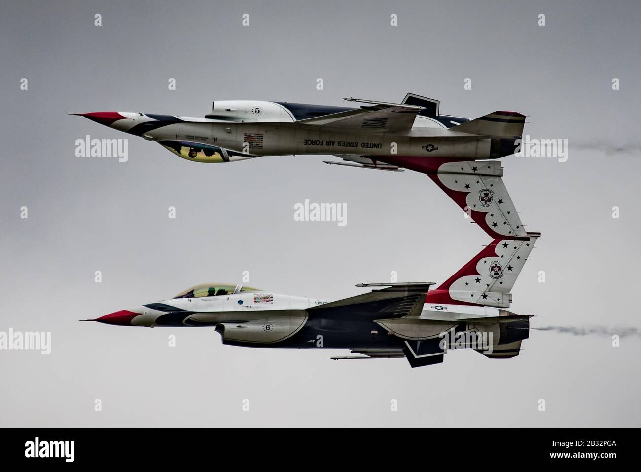 Thunderbirds de la Fuerza Aérea de los Estados Unidos Foto de stock