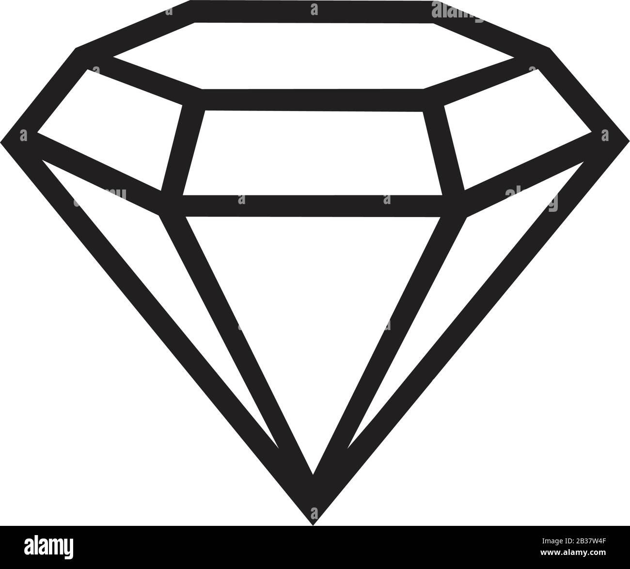 Plantilla de icono de vector de diamante en color negro editable. Símbolo  de icono de vector de diamante Ilustración de vector plano para diseño  gráfico y web Imagen Vector de stock -