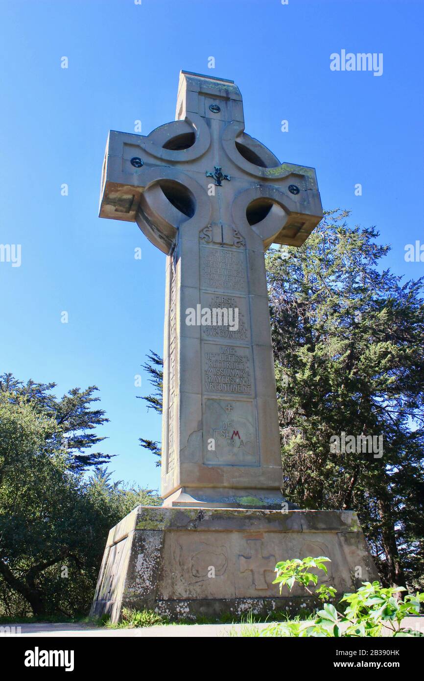 Prayerbook Cross, Golden Gate Park, San Francisco, California Foto de stock