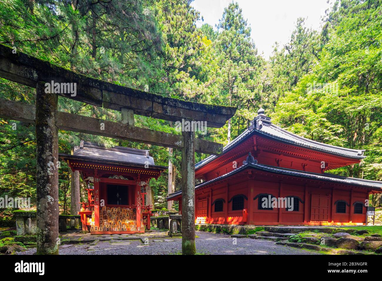 Rinnoji Kannondo (Kyoshado) Templo Budista, Nikko, Patrimonio De La Humanidad De La Unesco, Prefectura De Tochigi, Honshu, Japón, Asia Foto de stock