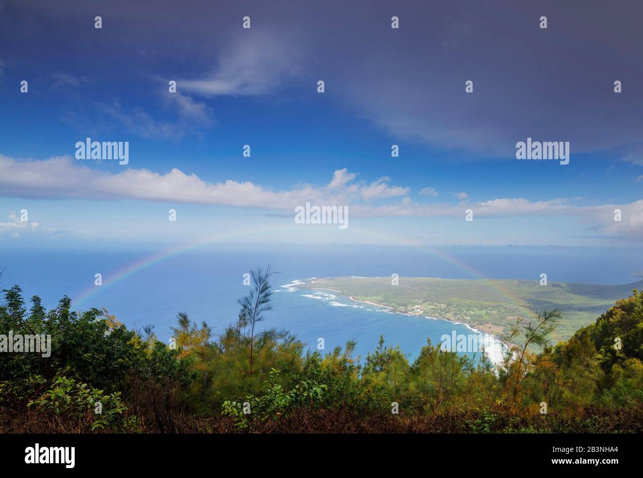 Kaluapapa ex colonia de la enfermedad de HANSON (leper), Isla Molokai, Hawai, Estados Unidos de América, América del Norte Foto de stock