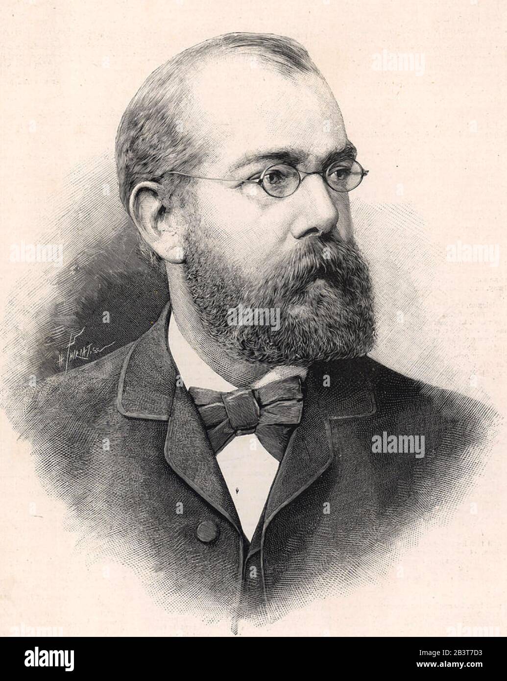 ROBERT Koch (1843-1910) médico alemán y el microbiólogo Foto de stock